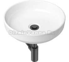 Раковина Lavinia Boho Bathroom Sink Slim 21520169 с сифоном и донным клапаном, черный матовый