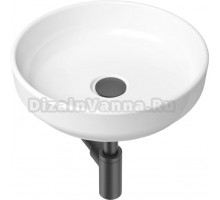 Раковина Lavinia Boho Bathroom Sink Slim 21520170 с сифоном и донным клапаном, черный матовый