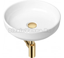 Раковина Lavinia Boho Bathroom Sink Slim 21520172 с сифоном и донным клапаном, золото