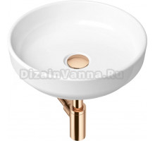 Раковина Lavinia Boho Bathroom Sink Slim 21520174 с сифоном и донным клапаном, розовое золото