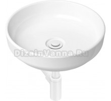 Раковина Lavinia Boho Bathroom Sink Slim 21520175 с сифоном и донным клапаном, белый матовый