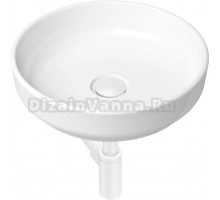 Раковина Lavinia Boho Bathroom Sink Slim 21520176 с сифоном и донным клапаном, белый матовый