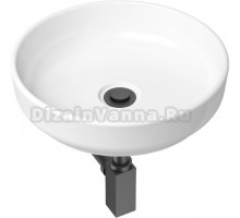 Раковина Lavinia Boho Bathroom Sink Slim 21520179 с сифоном и донным клапаном, черный матовый