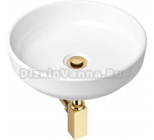 Раковина Lavinia Boho Bathroom Sink Slim 21520181 с сифоном и донным клапаном, золото