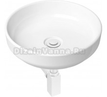 Раковина Lavinia Boho Bathroom Sink Slim 21520185 с сифоном и донным клапаном, белый матовый