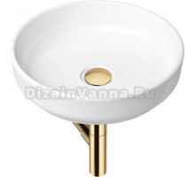 Раковина Lavinia Boho Bathroom Sink Slim 21520192 с сифоном и донным клапаном, золото