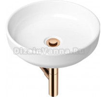 Раковина Lavinia Boho Bathroom Sink Slim 21520193 с сифоном и донным клапаном, розовое золото