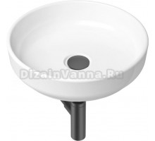 Раковина Lavinia Boho Bathroom Sink Slim 21520200 с сифоном и донным клапаном, черный матовый