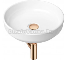 Раковина Lavinia Boho Bathroom Sink Slim 21520204 с сифоном и донным клапаном, розовое золото