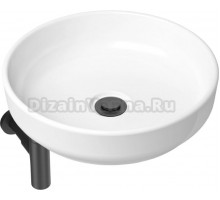 Раковина Lavinia Boho Bathroom Sink Slim 21520209 с сифоном и донным клапаном, черный матовый