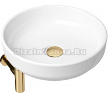 Раковина Lavinia Boho Bathroom Sink Slim 21520212 с сифоном и донным клапаном, золото