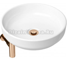 Раковина Lavinia Boho Bathroom Sink Slim 21520213 с сифоном и донным клапаном, розовое золото