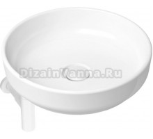 Раковина Lavinia Boho Bathroom Sink Slim 21520216 с сифоном и донным клапаном, белый матовый