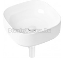 Раковина Lavinia Boho Bathroom Sink Slim 21520230 с сифоном и донным клапаном, белый матовый