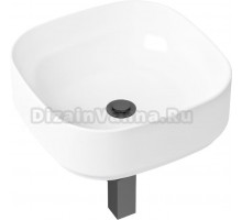 Раковина Lavinia Boho Bathroom Sink Slim 21520233 с сифоном и донным клапаном, черный матовый