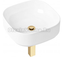 Раковина Lavinia Boho Bathroom Sink Slim 21520235 с сифоном и донным клапаном, золото