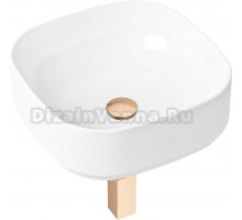 Раковина Lavinia Boho Bathroom Sink Slim 21520238 с сифоном и донным клапаном, розовое золото