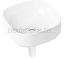 Раковина Lavinia Boho Bathroom Sink Slim 21520239 с сифоном и донным клапаном, белый матовый