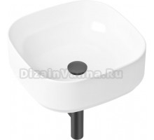 Раковина Lavinia Boho Bathroom Sink Slim 21520244 с сифоном и донным клапаном, черный матовый
