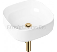 Раковина Lavinia Boho Bathroom Sink Slim 21520245 с сифоном и донным клапаном, золото