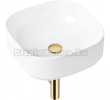 Раковина Lavinia Boho Bathroom Sink Slim 21520246 с сифоном и донным клапаном, золото
