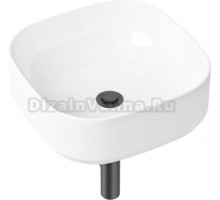 Раковина Lavinia Boho Bathroom Sink Slim 21520253 с сифоном и донным клапаном, черный матовый