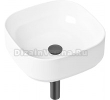 Раковина Lavinia Boho Bathroom Sink Slim 21520254 с сифоном и донным клапаном, черный матовый