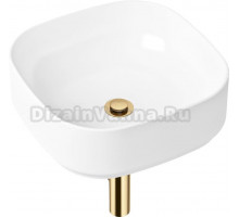 Раковина Lavinia Boho Bathroom Sink Slim 21520255 с сифоном и донным клапаном, золото