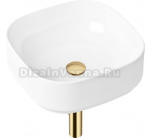 Раковина Lavinia Boho Bathroom Sink Slim 21520256 с сифоном и донным клапаном, золото