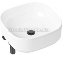 Раковина Lavinia Boho Bathroom Sink Slim 21520263 с сифоном и донным клапаном, черный матовый