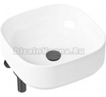 Раковина Lavinia Boho Bathroom Sink Slim 21520264 с сифоном и донным клапаном, черный матовый