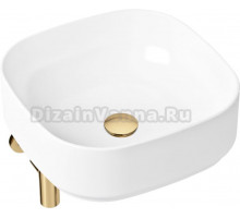 Раковина Lavinia Boho Bathroom Sink Slim 21520266 с сифоном и донным клапаном, золото