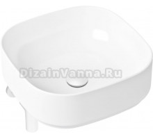 Раковина Lavinia Boho Bathroom Sink Slim 21520270 с сифоном и донным клапаном, белый матовый