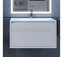 Тумба с раковиной Uperwood Next 70 подвесная, белая, 1 ящик