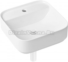 Раковина Lavinia Boho Bathroom Sink Slim 21520283 с сифоном и донным клапаном, белый матовый