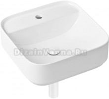 Раковина Lavinia Boho Bathroom Sink Slim 21520284 с сифоном и донным клапаном, белый матовый