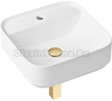 Раковина Lavinia Boho Bathroom Sink Slim 21520290 с сифоном и донным клапаном, золото