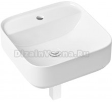 Раковина Lavinia Boho Bathroom Sink Slim 21520293 с сифоном и донным клапаном, белый матовый