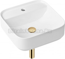 Раковина Lavinia Boho Bathroom Sink Slim 21520300 с сифоном и донным клапаном, золото