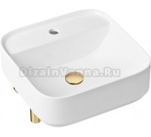 Раковина Lavinia Boho Bathroom Sink Slim 21520320 с сифоном и донным клапаном, золото