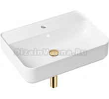 Раковина Lavinia Boho Bathroom Sink Slim 21520334 с сифоном и донным клапаном, золото