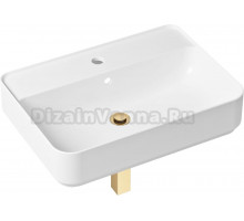 Раковина Lavinia Boho Bathroom Sink Slim 21520343 с сифоном и донным клапаном, золото