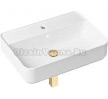 Раковина Lavinia Boho Bathroom Sink Slim 21520344 с сифоном и донным клапаном, золото