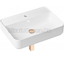 Раковина Lavinia Boho Bathroom Sink Slim 21520346 с сифоном и донным клапаном, розовое золото