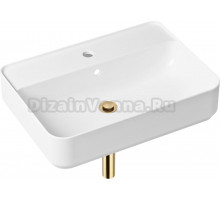 Раковина Lavinia Boho Bathroom Sink Slim 21520353 с сифоном и донным клапаном, золото