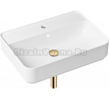 Раковина Lavinia Boho Bathroom Sink Slim 21520354 с сифоном и донным клапаном, золото