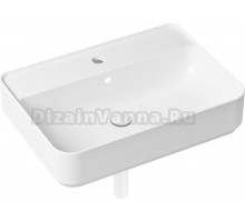 Раковина Lavinia Boho Bathroom Sink Slim 21520358 с сифоном и донным клапаном, белый матовый