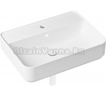 Раковина Lavinia Boho Bathroom Sink Slim 21520368 с сифоном и донным клапаном, белый матовый