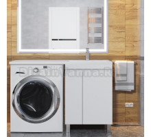 Мебель для ванной Uperwood Magenta 60 R под стиральную машину, напольная, белая, с дверцами
