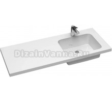 Раковина Bauedge Bloom MY2016 120х50 см, белый, с кронштейнами, правая